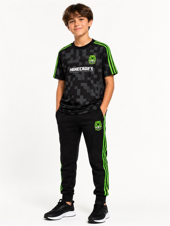 adidas Other - Adidas X Minecraft Black & Neon Green Graphic Tee